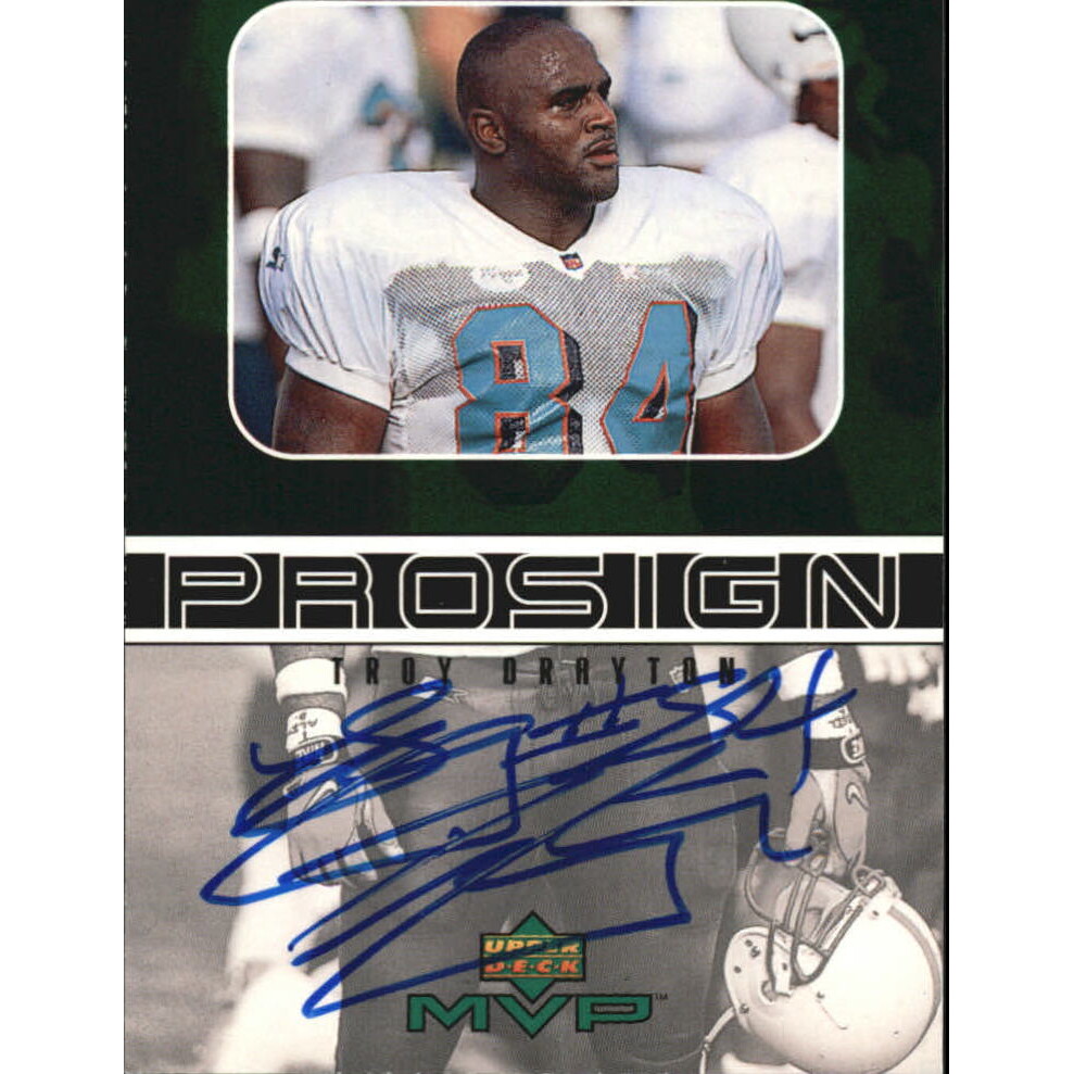 1999 Upper Deck MVP ProSign #TR Troy Drayton. rookie card picture