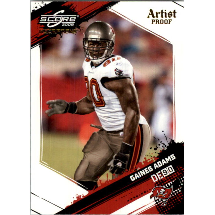 2009 Score Inscriptions Artist's Proof #277 Gaines Adams