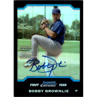 2004 Bowman Chrome Refractors #348 Bobby Brownlie AU