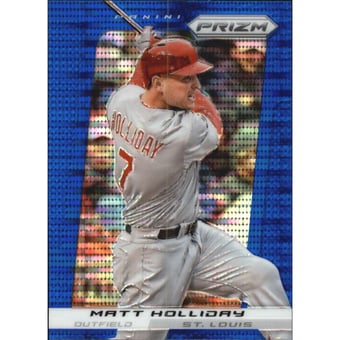 2013 Panini Prizm Prizms Blue Pulsar #26 Matt Holliday