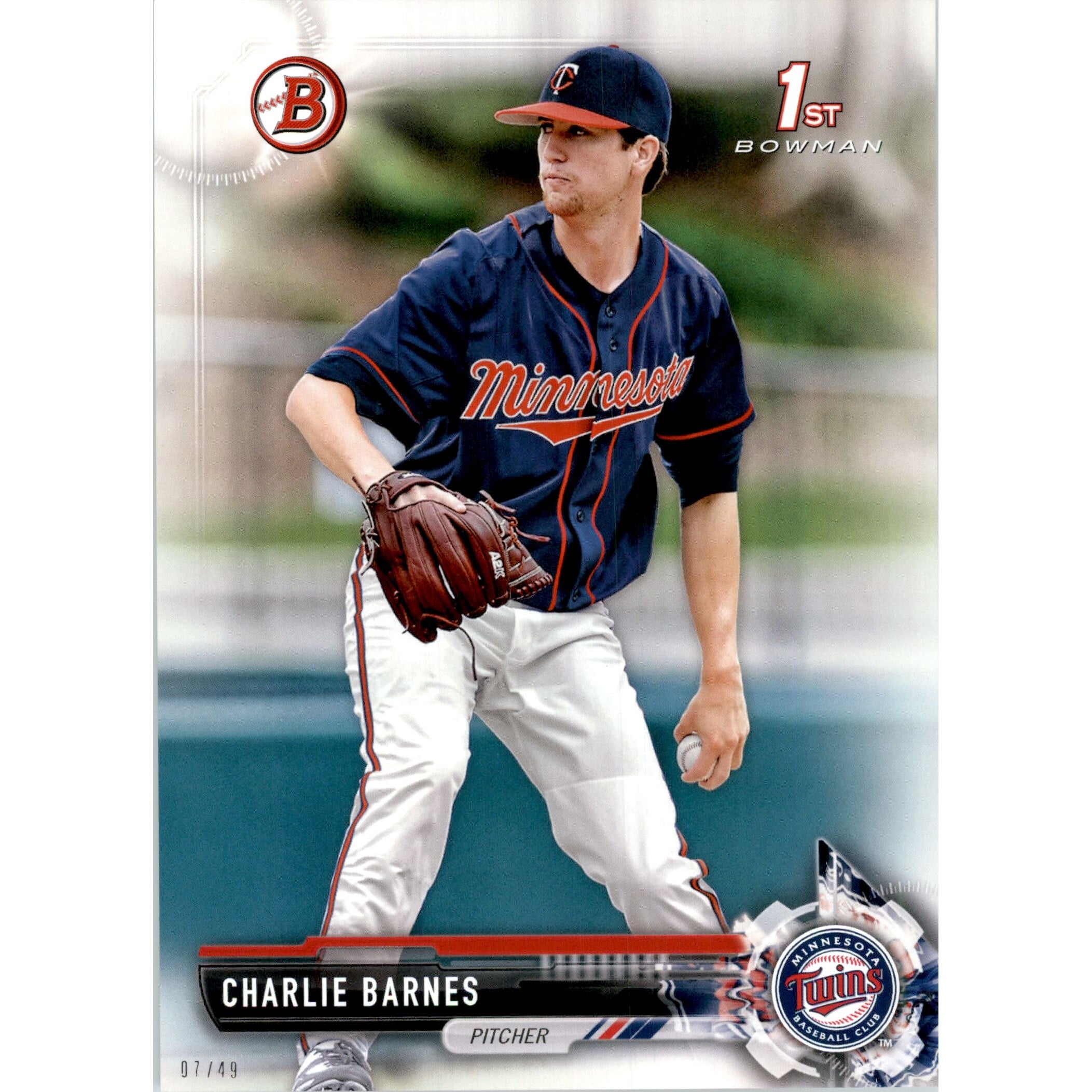 2017 Bowman Draft 5x7 #BD76 Charlie Barnes