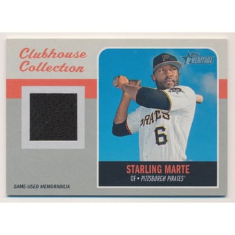 2019 Topps Heritage Clubhouse Collection Relics #CCRSM Starling Marte