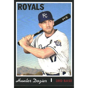 2019 Topps Heritage Black Border #222 Hunter Dozier