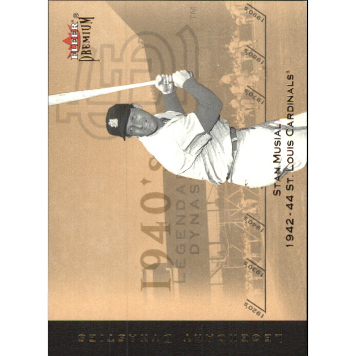 2002 Fleer Premium Legendary Dynasties Gold #9 Stan Musial