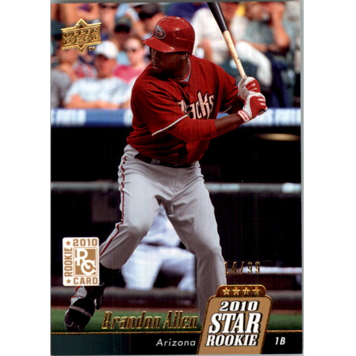 2010 Upper Deck Gold #25 Brandon Allen. rookie card picture
