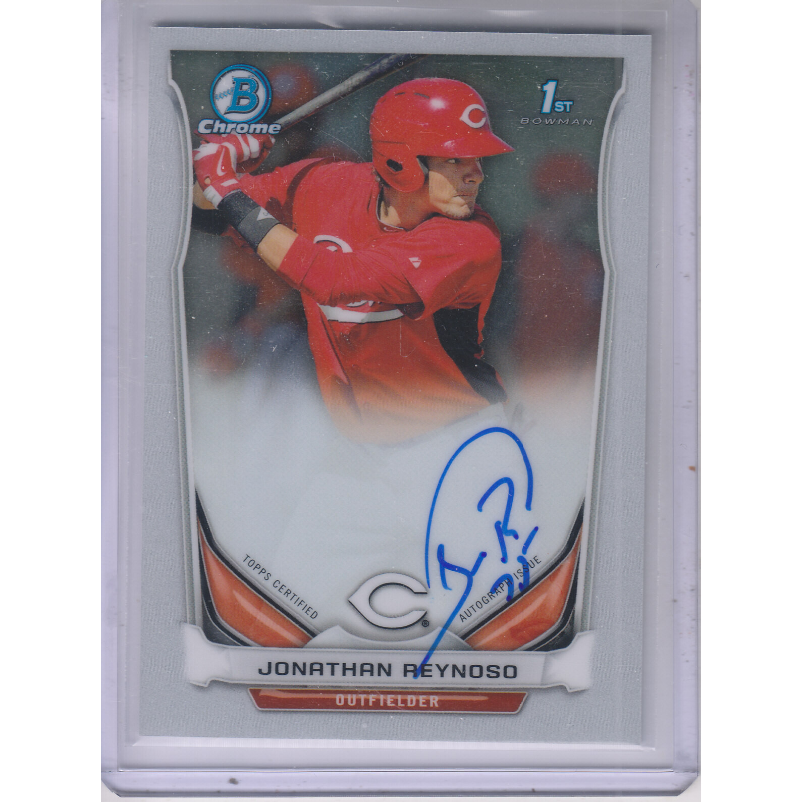 2014 Bowman Chrome Prospect Autographs #BCAPJRE Jonathan Reynoso