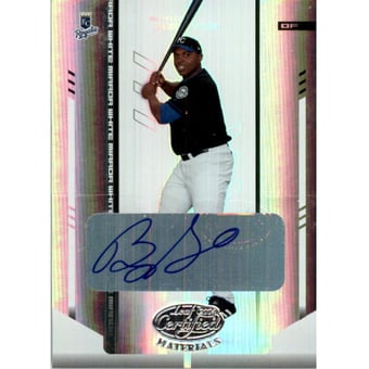 2004 Leaf Certified Materials Mirror Autograph White #32 Byron Gettis/100