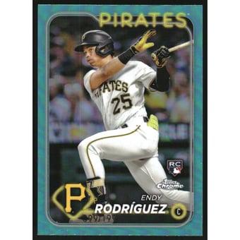 2024 Topps Chrome Aqua Refractors #295 Endy Rodriguez