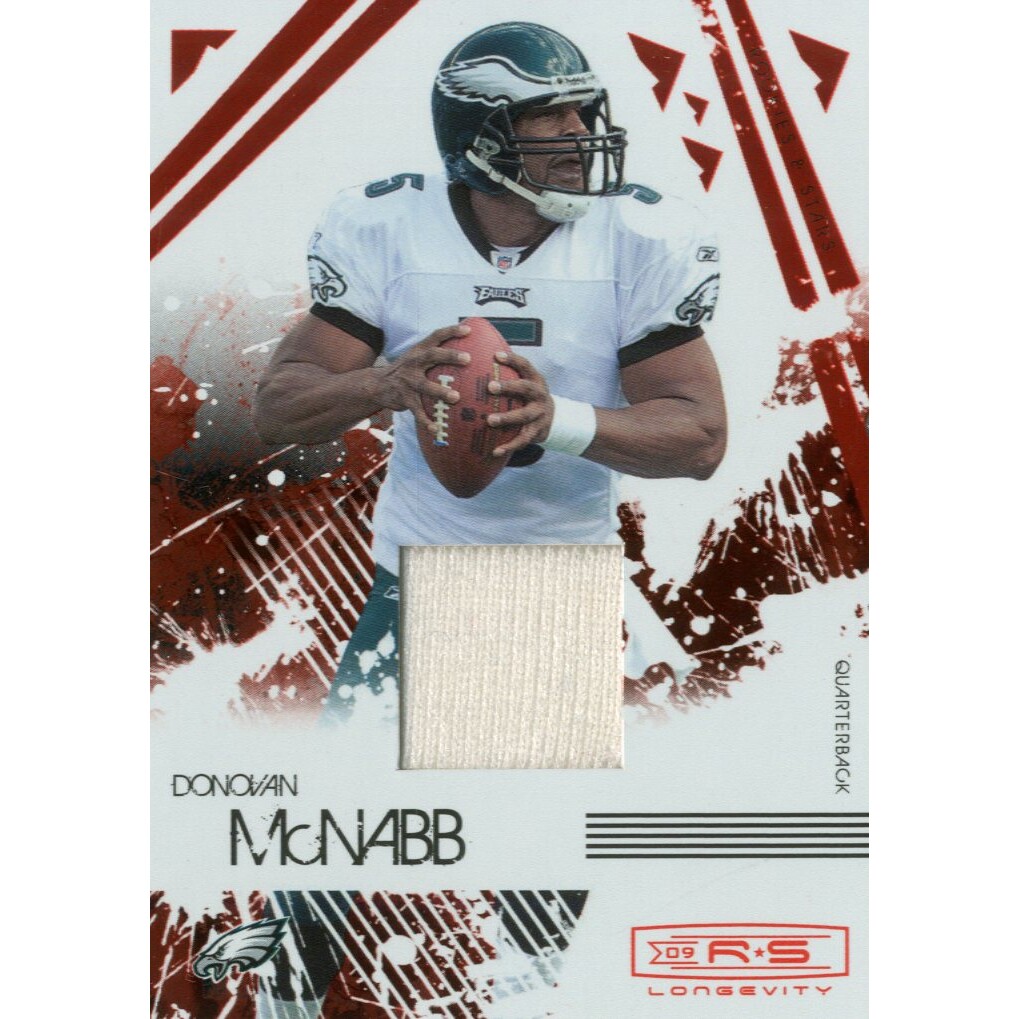 2009 Donruss Rookies and Stars Longevity Materials Ruby #75 Donovan McNabb/299