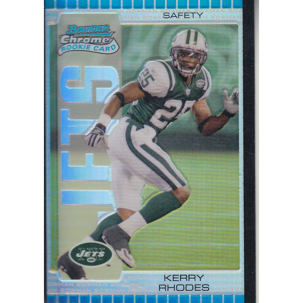 2005 Bowman Chrome Silver Refractors #197 Kerry Rhodes. rookie card picture
