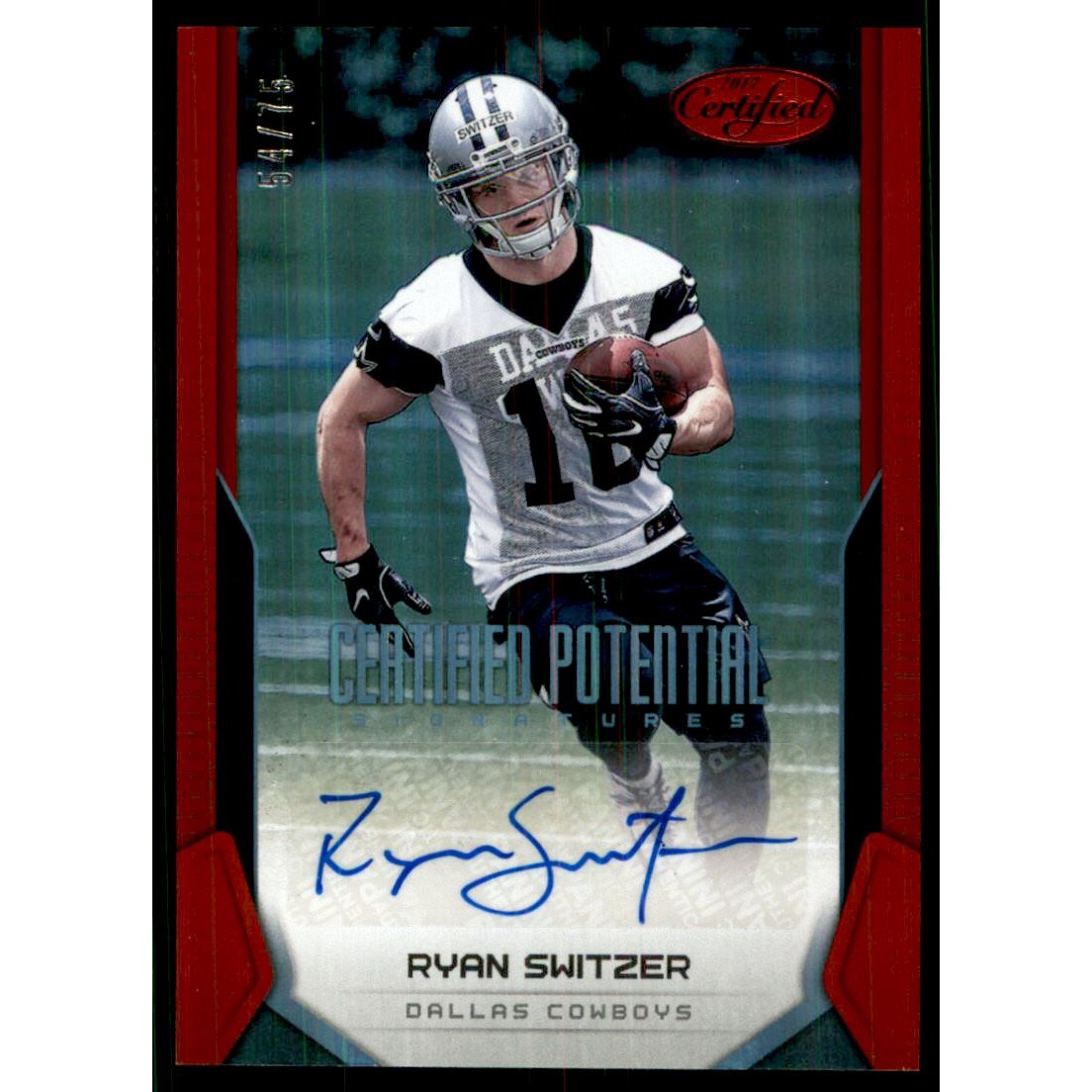 2017 Certified Potential Signatures Mirror Red #33 Ryan Switzer