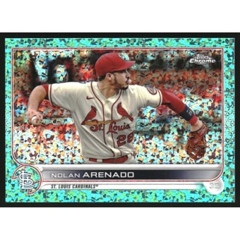 2022 Topps Chrome Aqua Mini-Diamond Refractors #74 Nolan Arenado