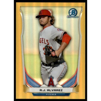 2014 Bowman Chrome Prospects Series 2 Gold Refractors #BCP21 R.J. Alvarez