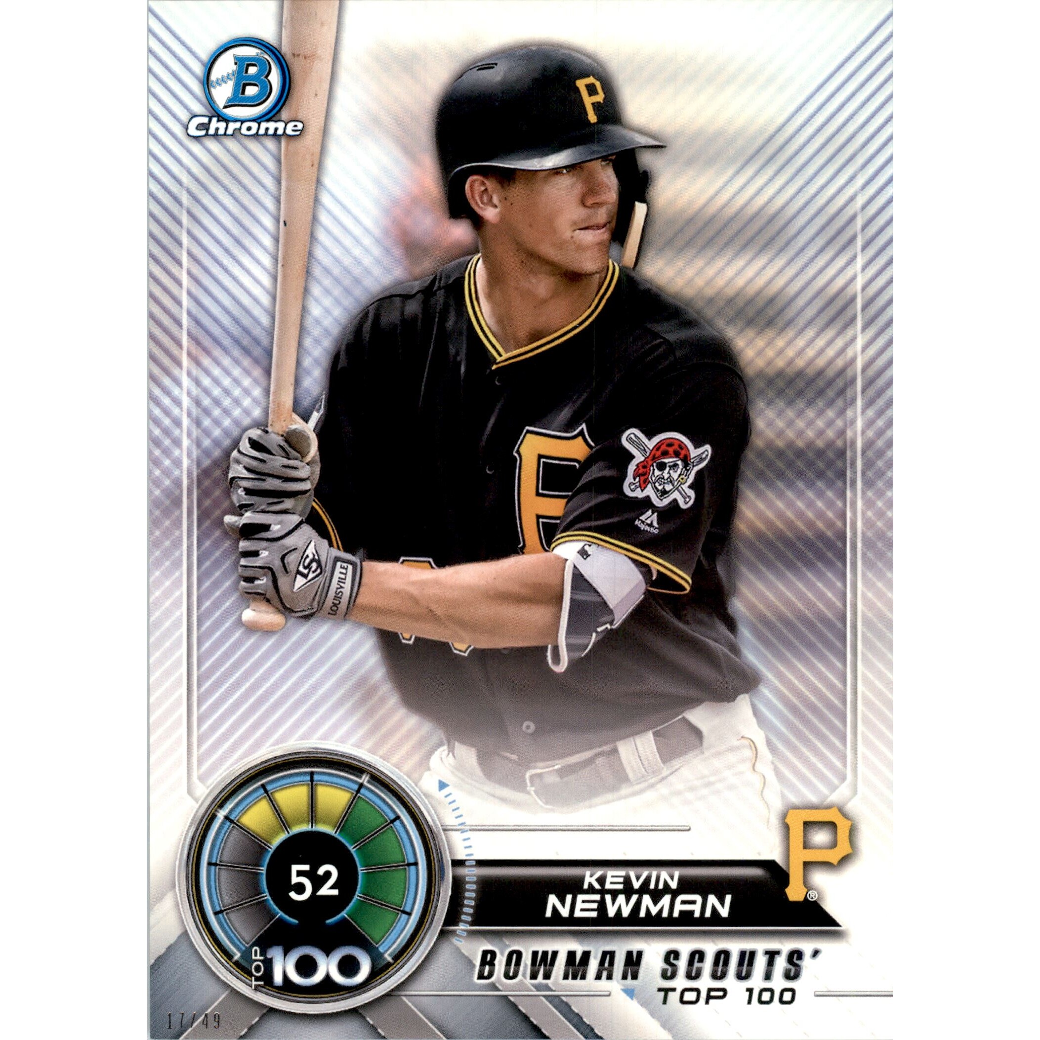 2018 Bowman Chrome 5x7 Scouts Top 100 #BTP52 Kevin Newman