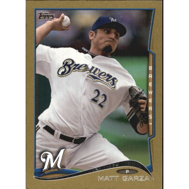 2014 Topps Mini Gold #351 Matt Garza. rookie card picture