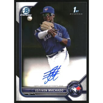 2022 Bowman Chrome Prospect Autographs #CPAEM Estiven Machado