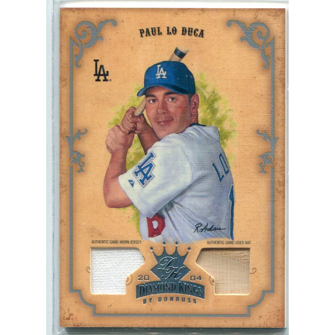 2004 Diamond Kings DK Materials Silver #128 Paul LoDuca Bat-Jsy/50