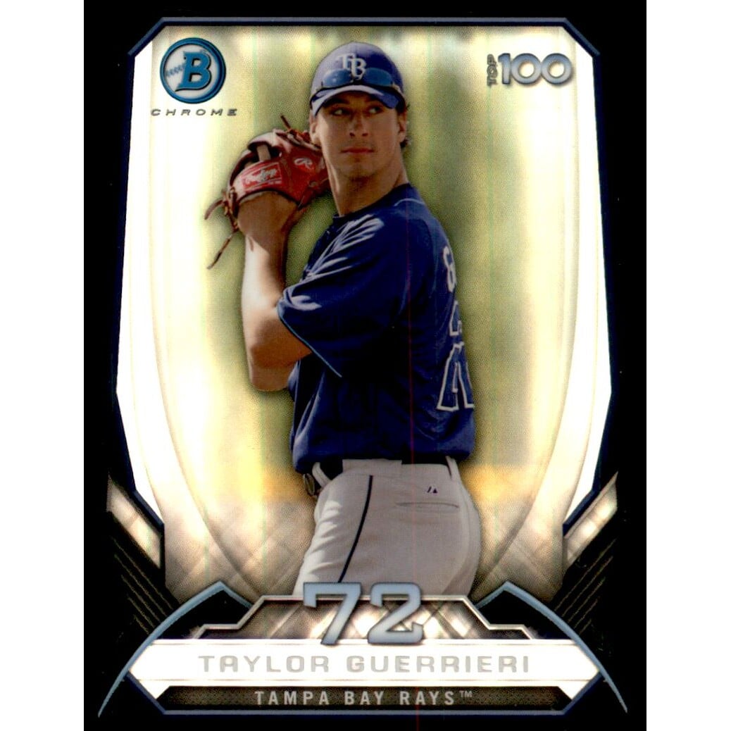 2014 Bowman Chrome Top 100 Prospects Die Cut Refractors #BTP72 Taylor Guerrieri. rookie card picture