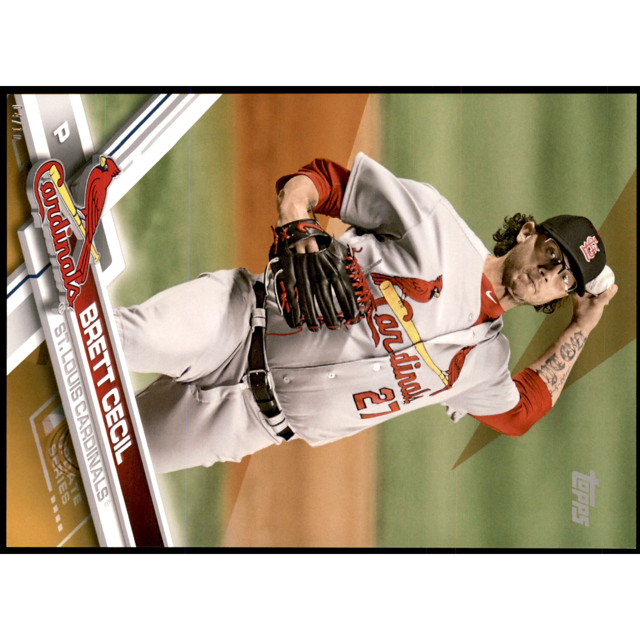 2017 Topps Update 5x7 Gold #US199 Brett Cecil. rookie card picture