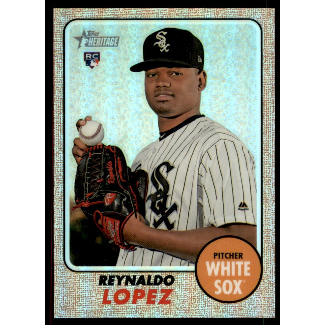 2017 Topps Heritage Chrome Refractors #THC529 Reynaldo Lopez. rookie card picture