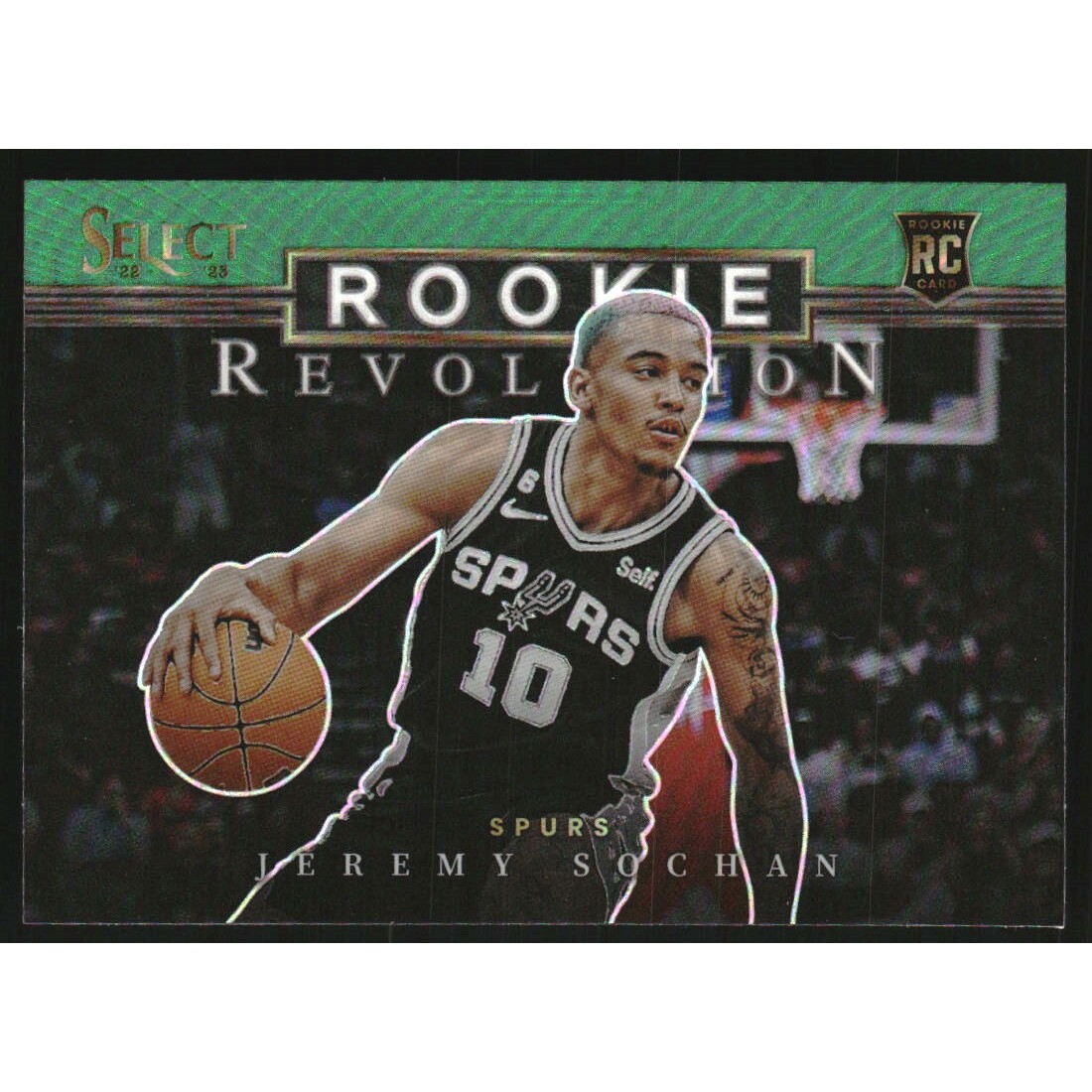 2022-23 Select Rookie Revolution Prizms Green #22 Jeremy Sochan
