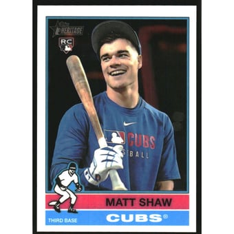 2025 Topps Heritage Chrome #712 Matt Shaw SP