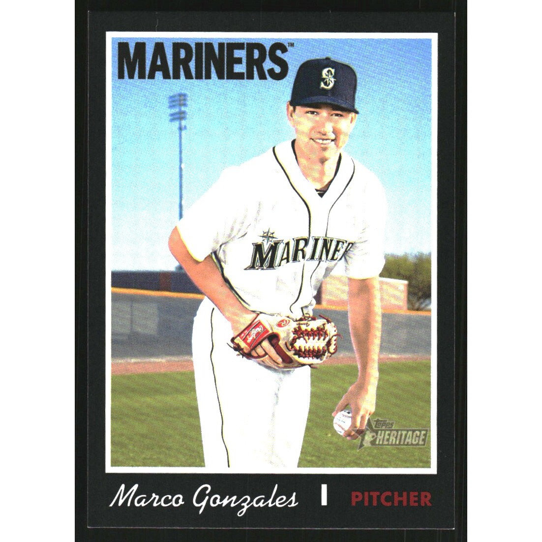 2019 Topps Heritage Black Border #377 Marco Gonzales