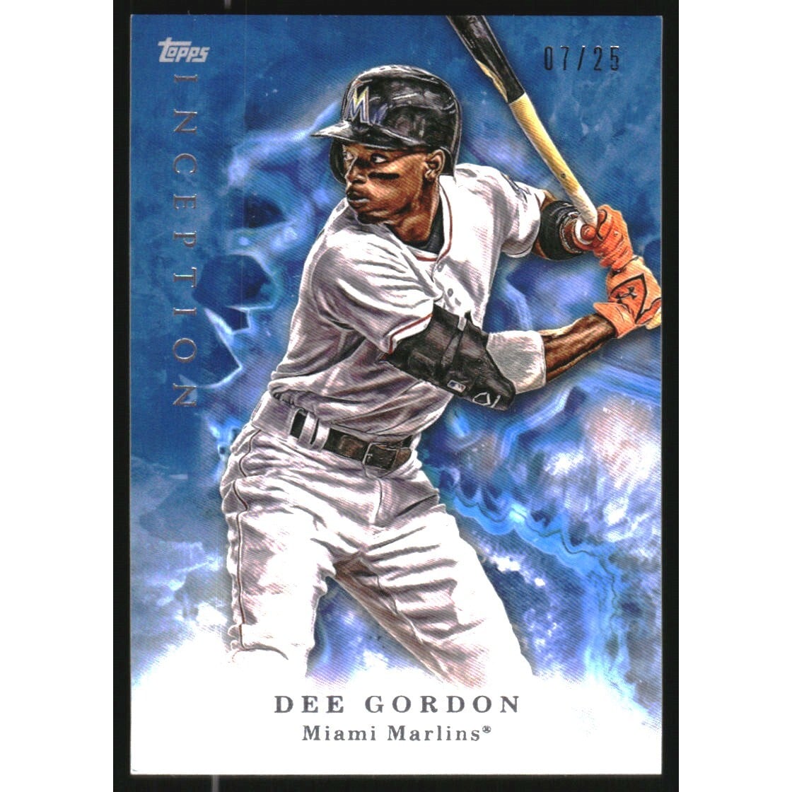 2017 Topps Inception Blue #29 Dee Gordon. rookie card picture