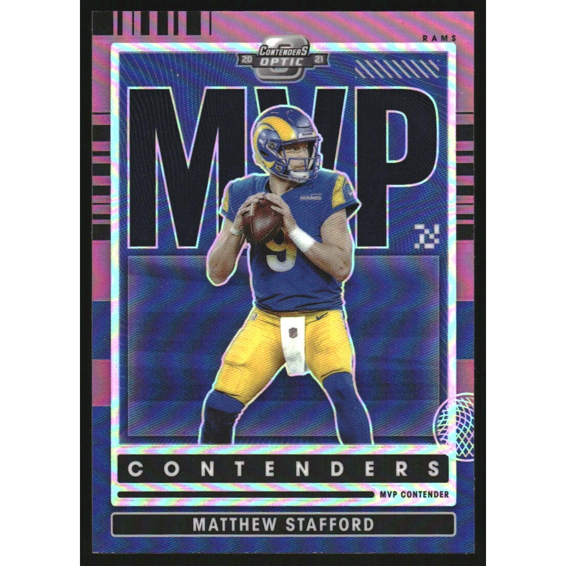 2021 Panini Contenders Optic MVP Contenders Pink #7 Matthew Stafford