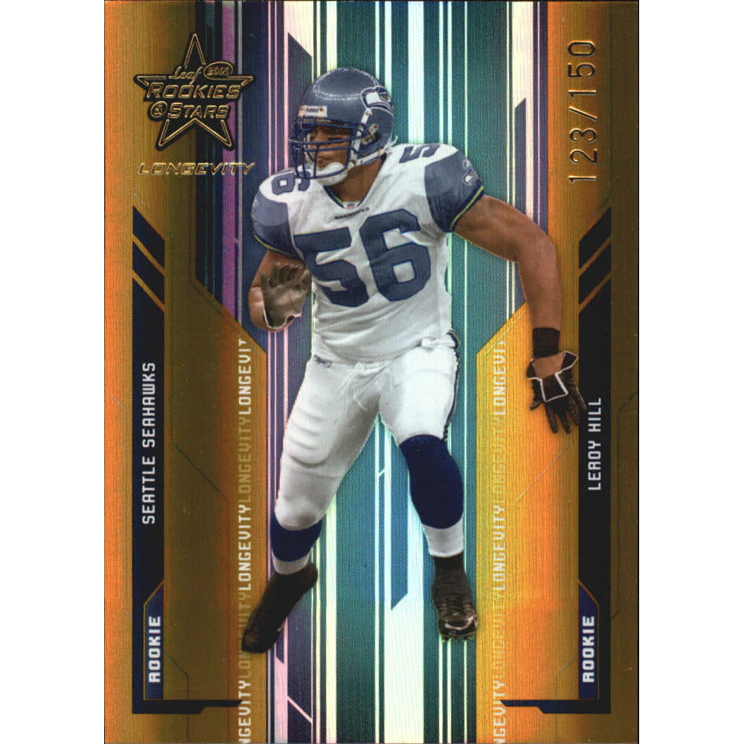 2005 Leaf Rookies and Stars Longevity Gold #143 Leroy Hill