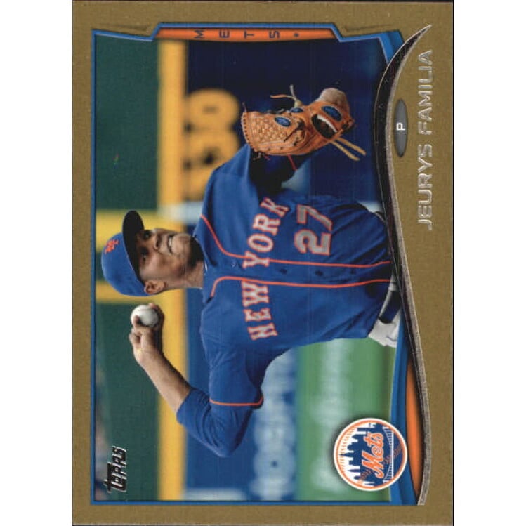 2014 Topps Mini Gold #376 Jeurys Familia. rookie card picture