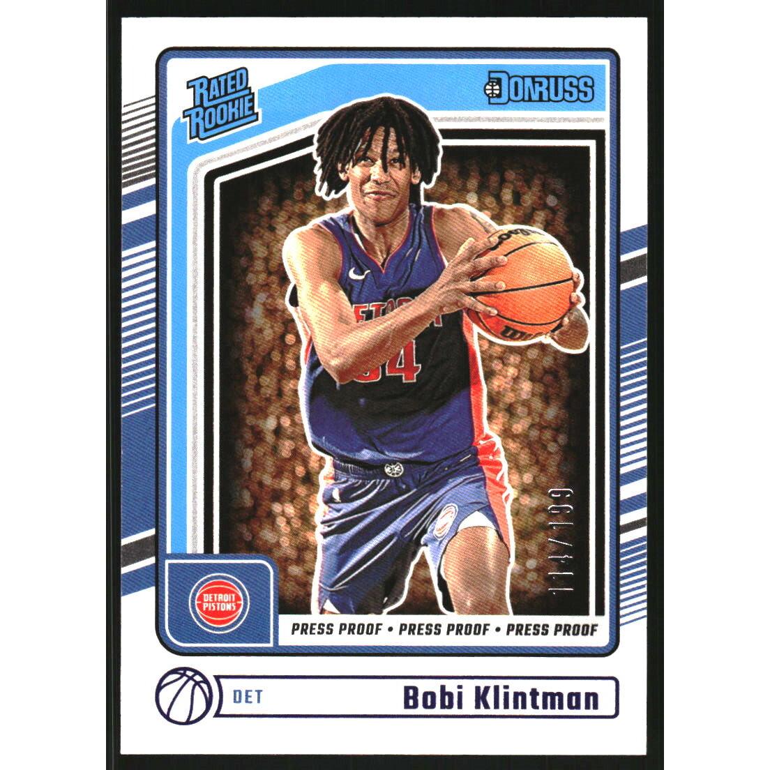 2024-25 Donruss Press Proof Purple #207 Bobi Klintman RR