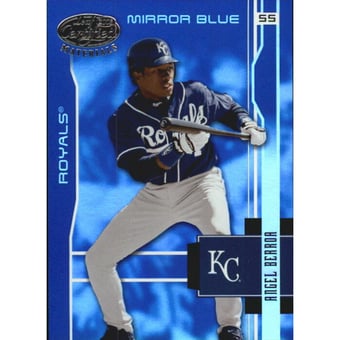 2003 Leaf Certified Materials Mirror Blue #80 Angel Berroa