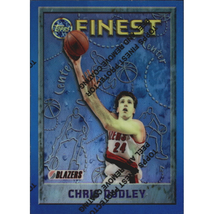 1995-96 Finest Refractors #74 Chris Dudley