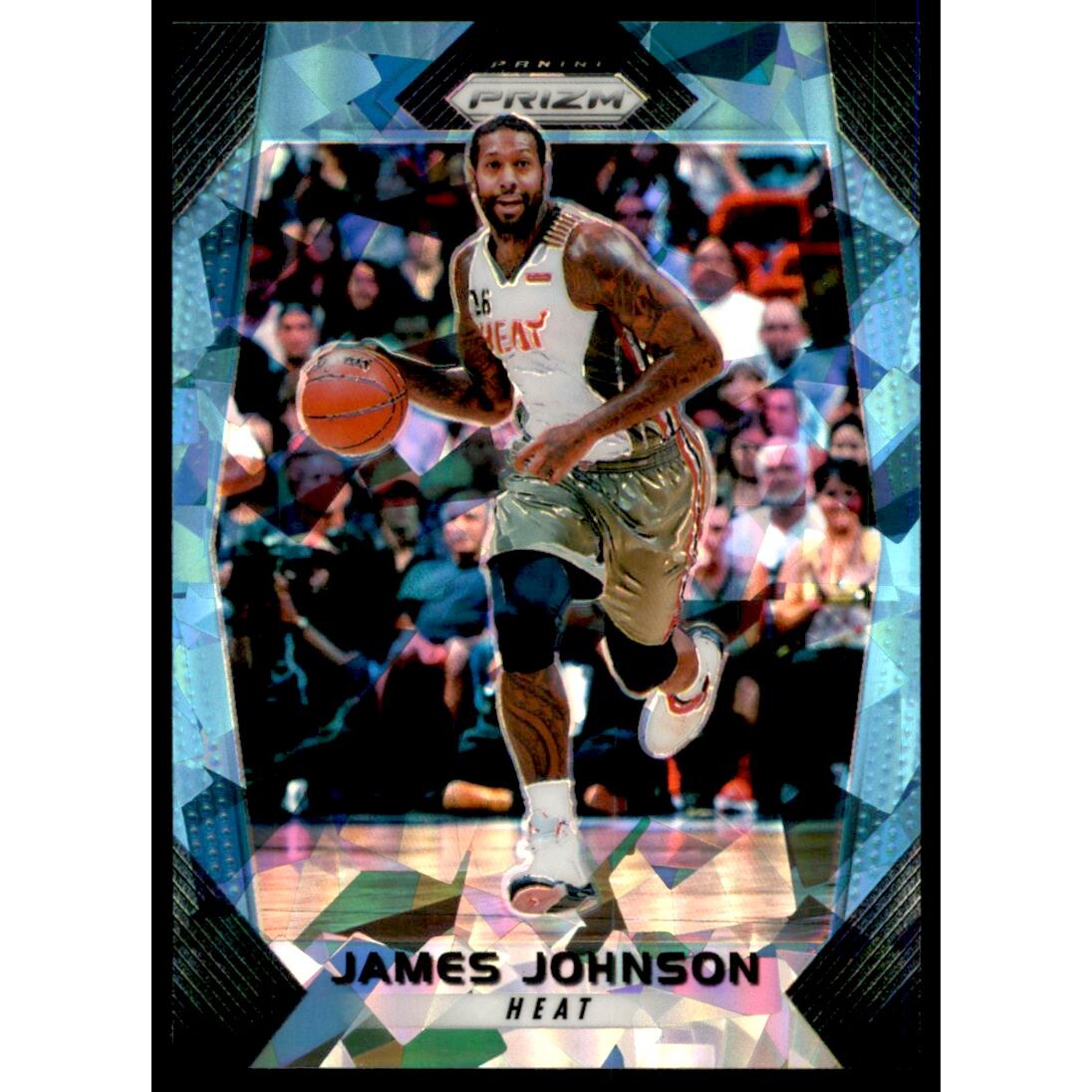 2017-18 Panini Prizm Prizms Blue Ice #59 James Johnson