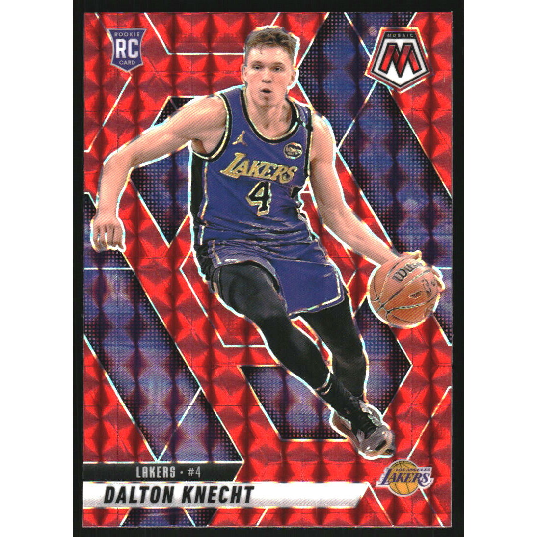 2024-25 Panini Mosaic Mosaic Red #238 Dalton Knecht 2024-25 Panini Mosaic Mosaic Red #238 Dalton Knecht