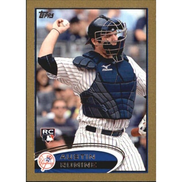 2012 Topps Mini Gold #79 Austin Romine. rookie card picture