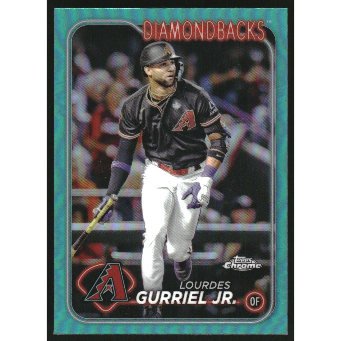 2024 Topps Chrome Aqua Refractors #59 Lourdes Gurriel Jr.