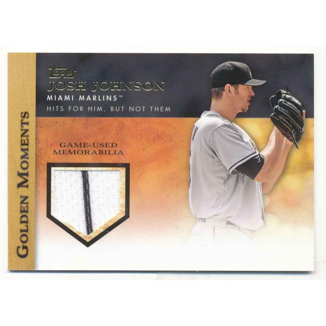 2012 Topps Golden Moments Relics #JJ Josh Johnson S2. rookie card picture