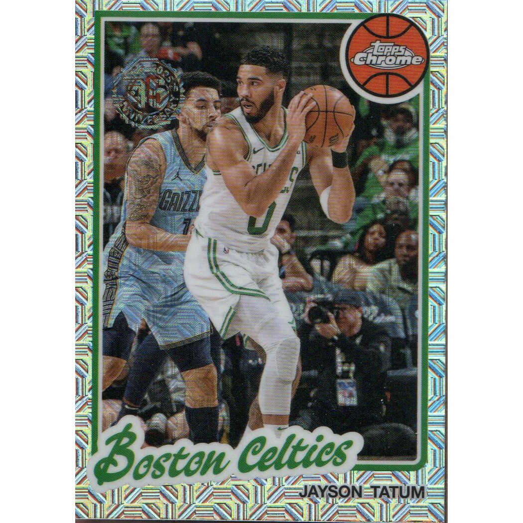 2025-26 Topps '80-81 Topps Chrome #TCJT Jayson Tatum. rookie card picture