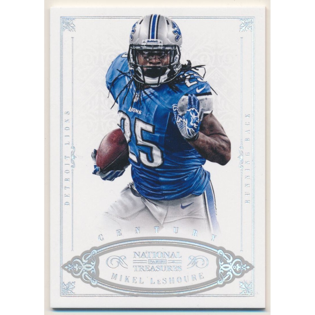 2012 Panini National Treasures Century Silver #22 Mikel Leshoure. rookie card picture