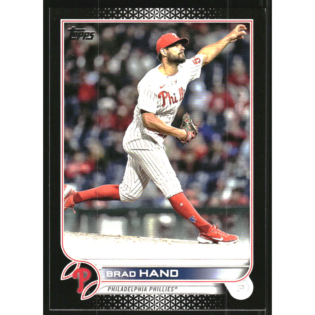 2022 Topps Update Black #US14 Brad Hand. rookie card picture