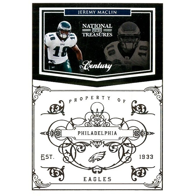 2010 Playoff National Treasures Century Silver #112 Jeremy Maclin 2010 Playoff National Treasures Century Silver #112 Jeremy Maclin