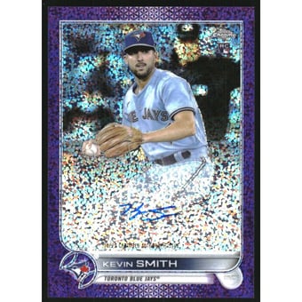 2022 Topps Chrome Rookie Autographs Purple Speckle Refractors #RAKS Kevin Smith