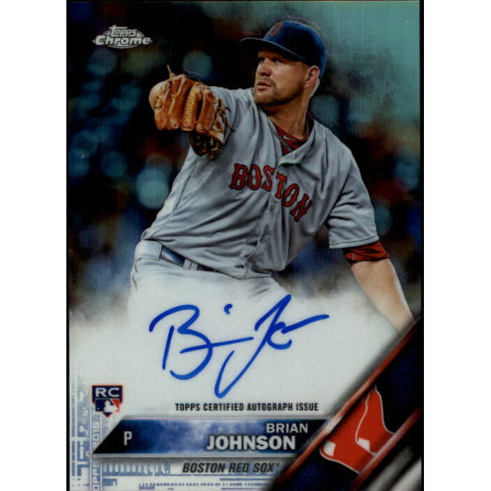 2016 Topps Chrome Rookie Autographs Refractors #RABJ Brian Johnson. rookie card picture