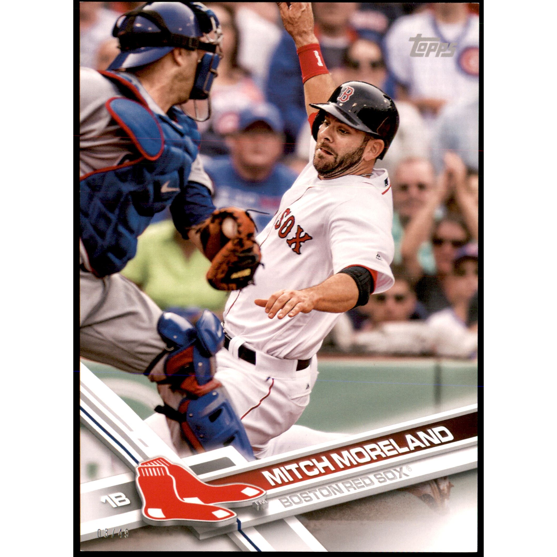 2017 Topps Update 5x7 #US274 Mitch Moreland. rookie card picture