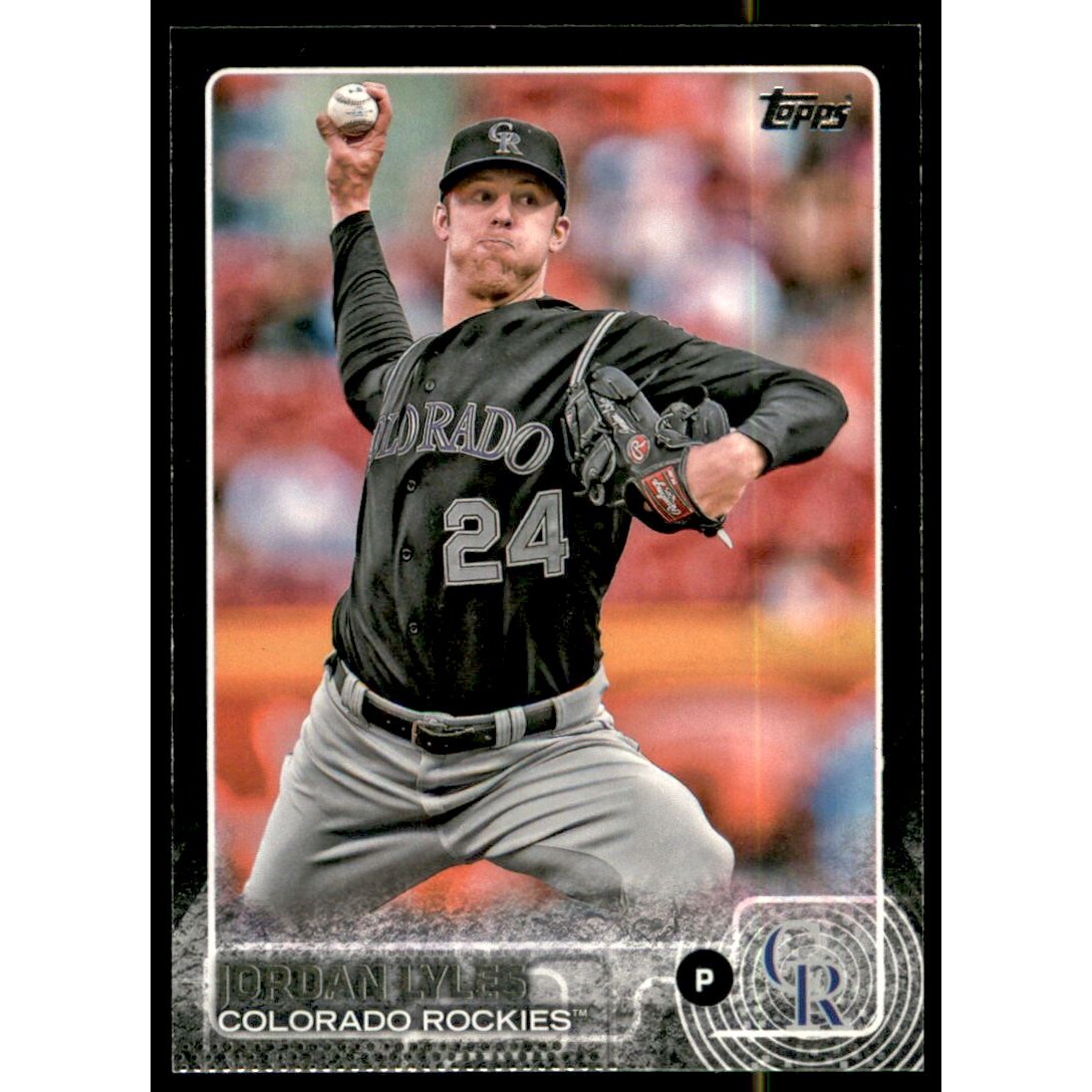 2015 Topps Black #72 Jordan Lyles. rookie card picture