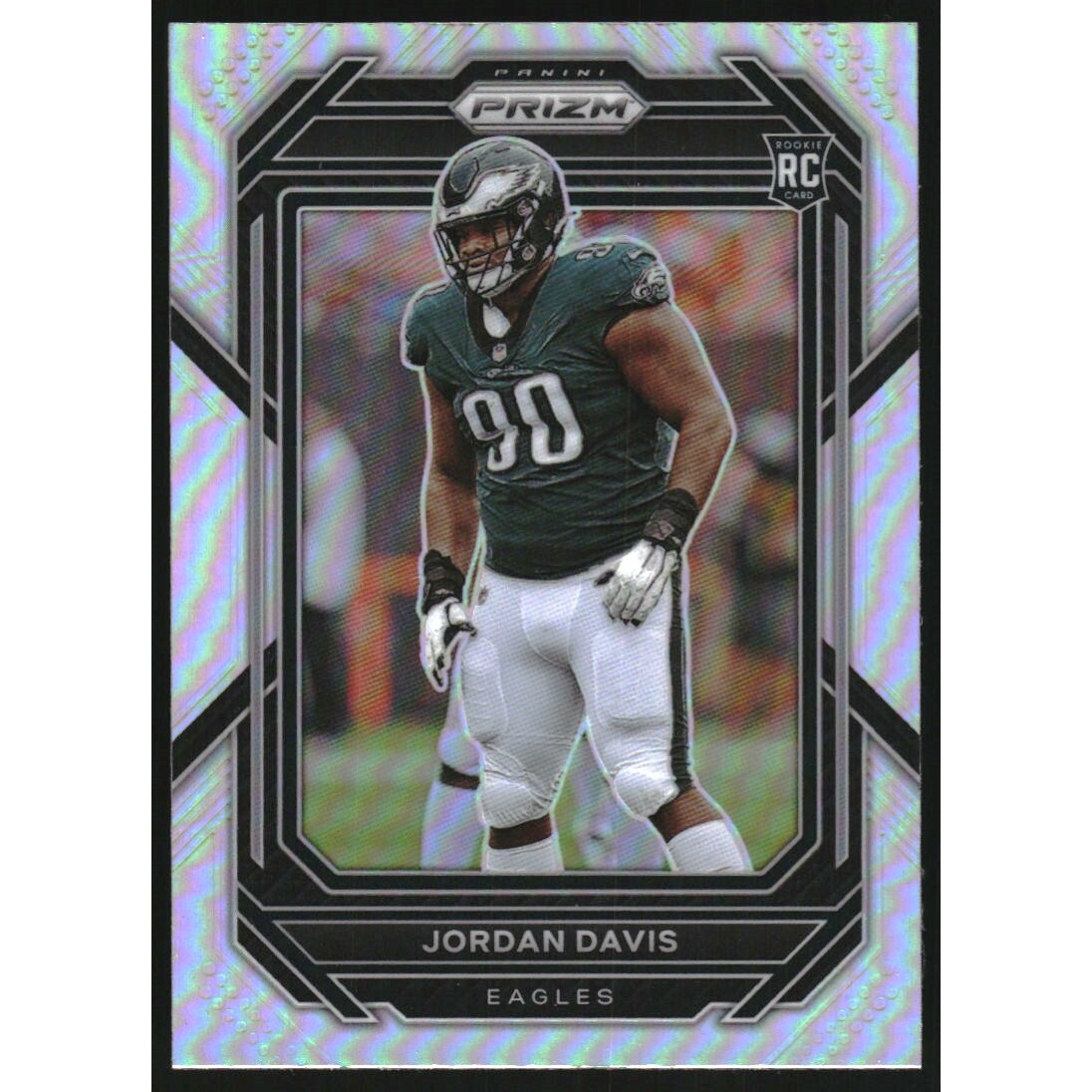 2022 Panini Prizm Prizms Silver #371 Jordan Davis. rookie card picture