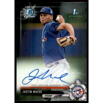 2017 Bowman Chrome Prospect Autographs #CPAJM Justin Maese