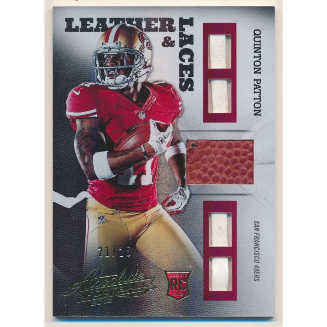 2013 Absolute Leather and Laces Football #30 Quinton Patton